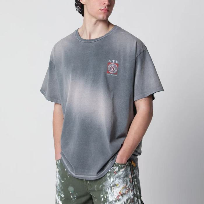 [Big & Tall for weights up to 220 lbs]1:1 quality version Bullseye ATK Gray Print Washed Tee 29213962