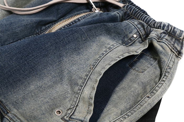 1:1 quality version Washed Workwear Big Pocket Wide Leg Jeans 2 colors 29214046