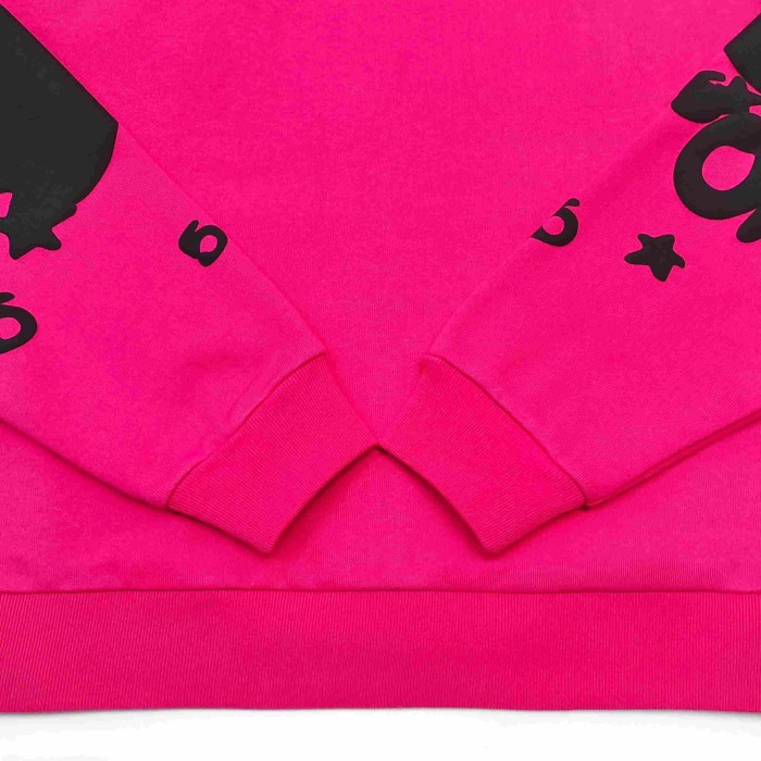 [Big & Tall for weights up to 220 lbs]1:1 quality version Black Star Magenta Zip Up Hoodie & Shorts Set 29204990