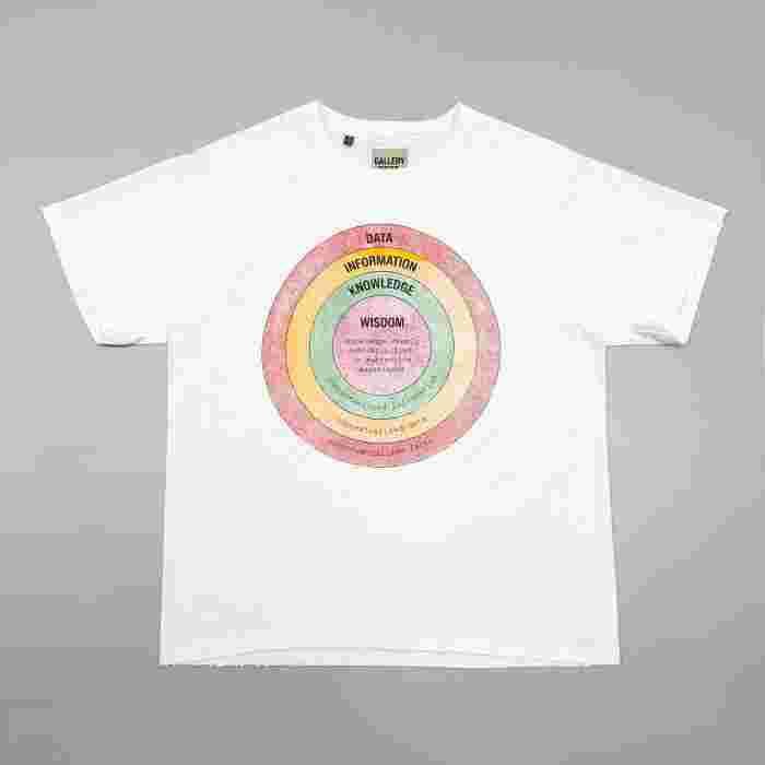 [Big & Tall for weights up to 220 lbs]1:1 quality version Wisdom Circle White Print Washed Tee 29213967