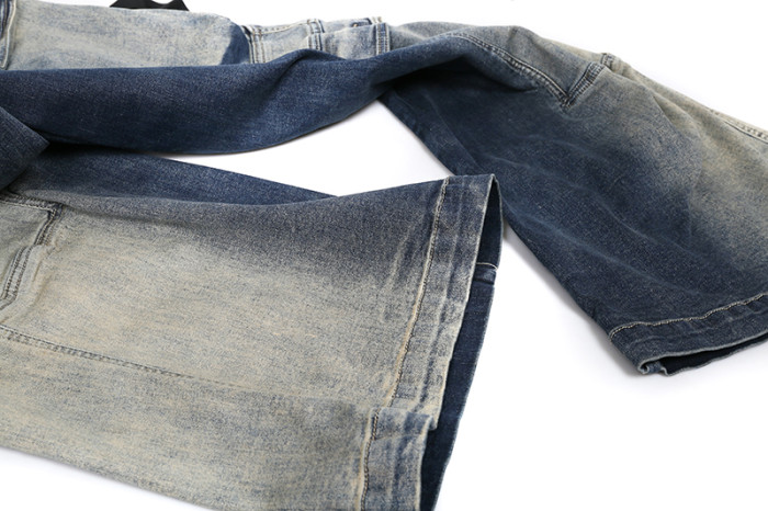 1:1 quality version Washed Workwear Big Pocket Wide Leg Jeans 2 colors 29214046