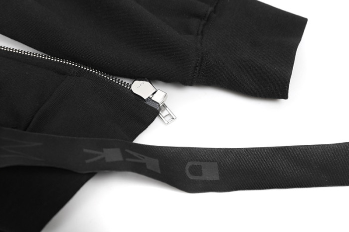 1:1 quality version Small Label Streamer Diagonal Zip Wizard Hoodie 2 colors 29214048