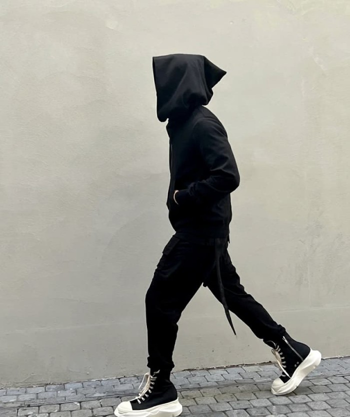 1:1 quality version Small Label Streamer Diagonal Zip Wizard Hoodie 2 colors 29214048