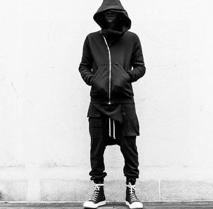 1:1 quality version Classic Diagonal Zip Wizard Hoodie 2 colors 29214042