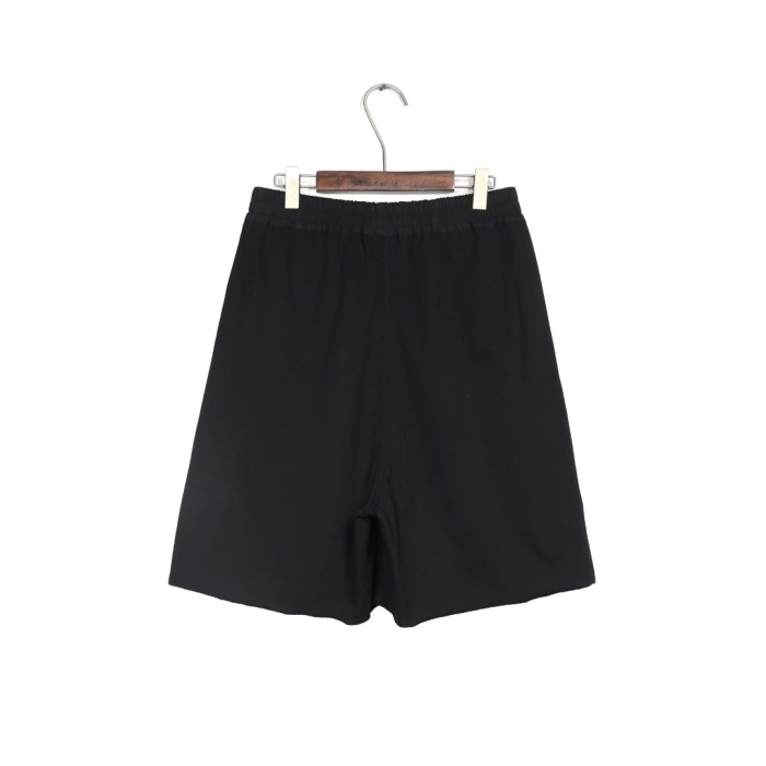 1:1 quality version Co-branded Moncler Logo Embroidered Split Raw Edge Shorts 29214047