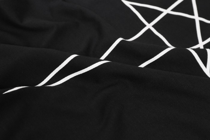 1:1 quality version Horned Pentagram Print Vest 29214039