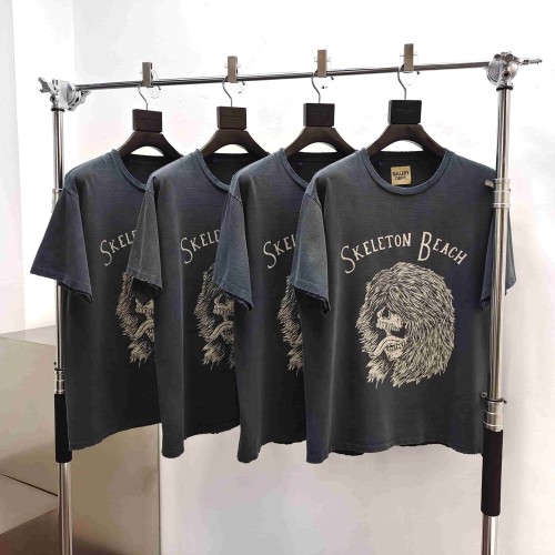 [Big & Tall for weights up to 220 lbs]1:1 quality version Long Haired Lion Black Print Washed Tee 29213966