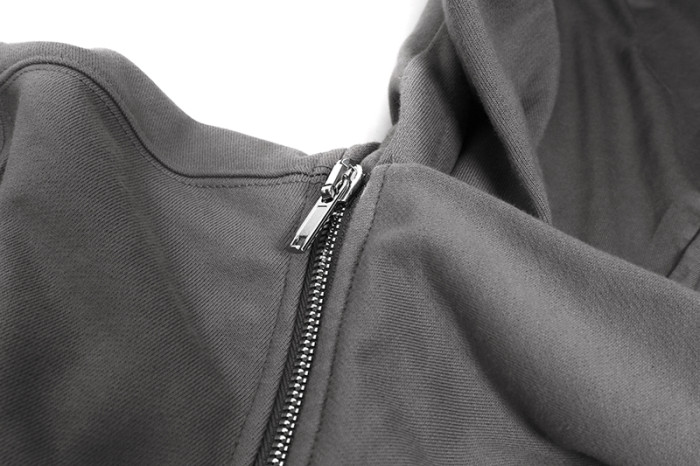 1:1 quality version Small Label Streamer Diagonal Zip Wizard Hoodie 2 colors 29214048