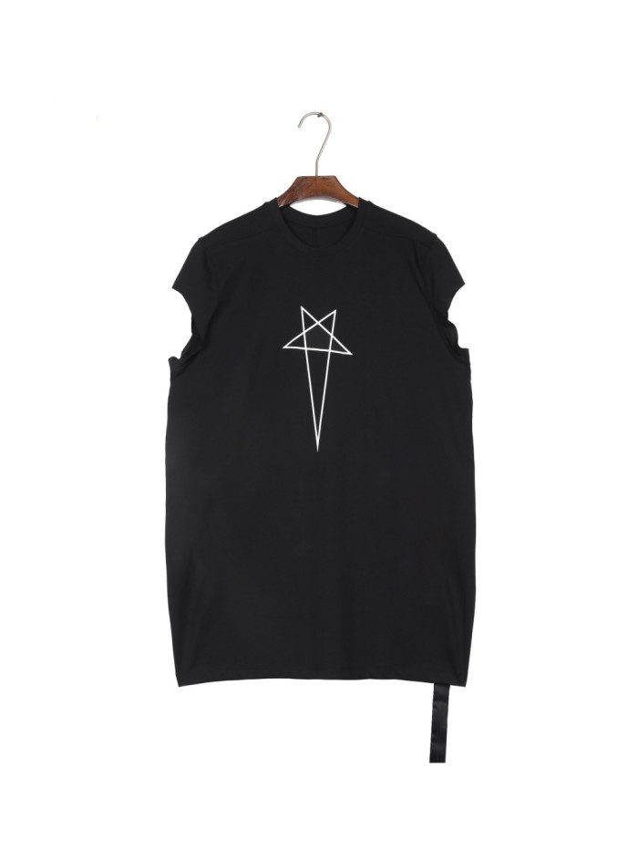 1:1 quality version Horned Pentagram Print Vest 29214039