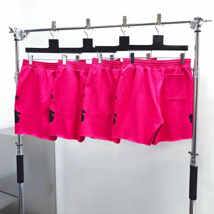 [Big & Tall for weights up to 220 lbs]1:1 quality version Black Star Magenta Zip Up Hoodie & Shorts Set 29204990