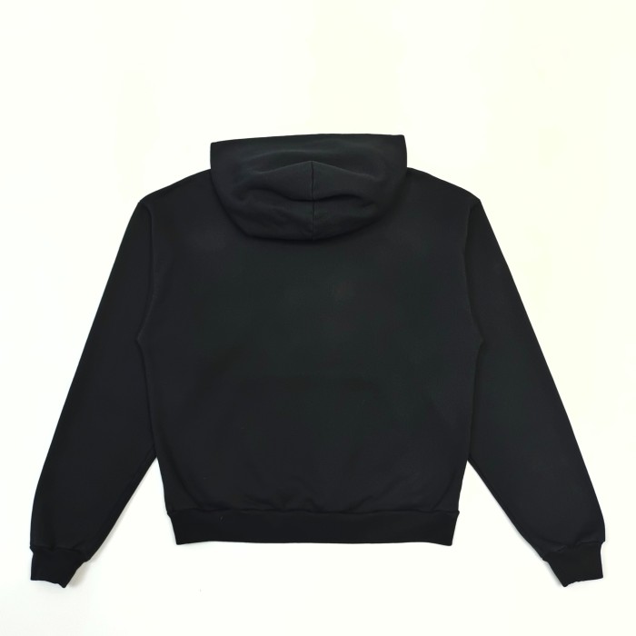 [Big & Tall for weights up to 220 lbs]1:1 quality version Yellow Letter Embroidered Black Hoodie & Pants Set 29204993