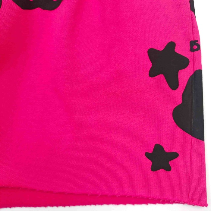 [Big & Tall for weights up to 220 lbs]1:1 quality version Black Star Magenta Zip Up Hoodie & Shorts Set 29204990