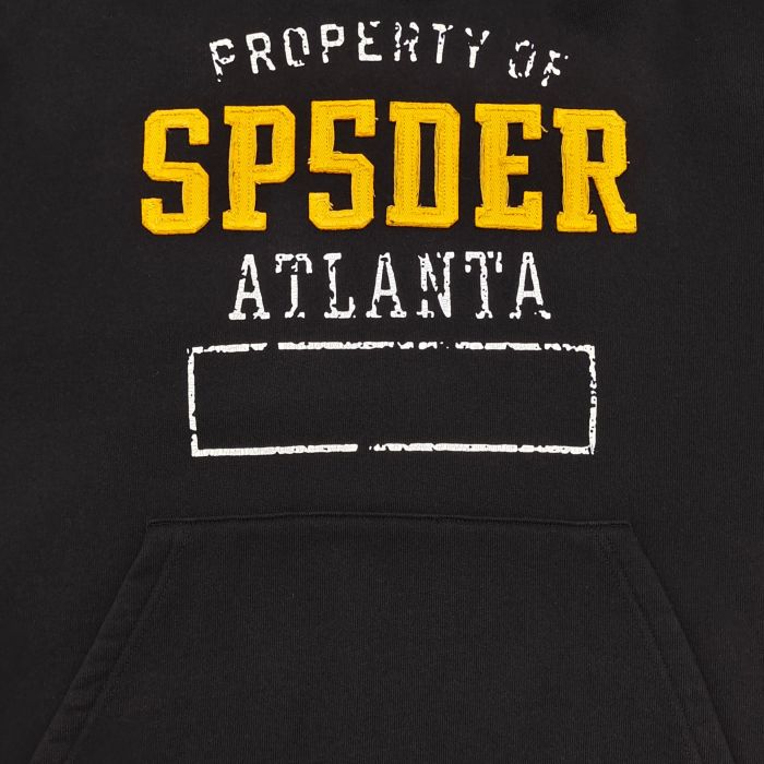 [Big & Tall for weights up to 220 lbs]1:1 quality version Yellow Letter Embroidered Black Hoodie & Pants Set 29204993