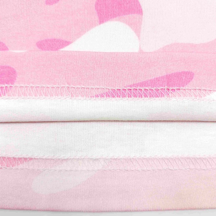 [Big & Tall for weights up to 220 lbs]1:1 quality version Pink Camo Vertical French Text Print Washed Tee 29213963