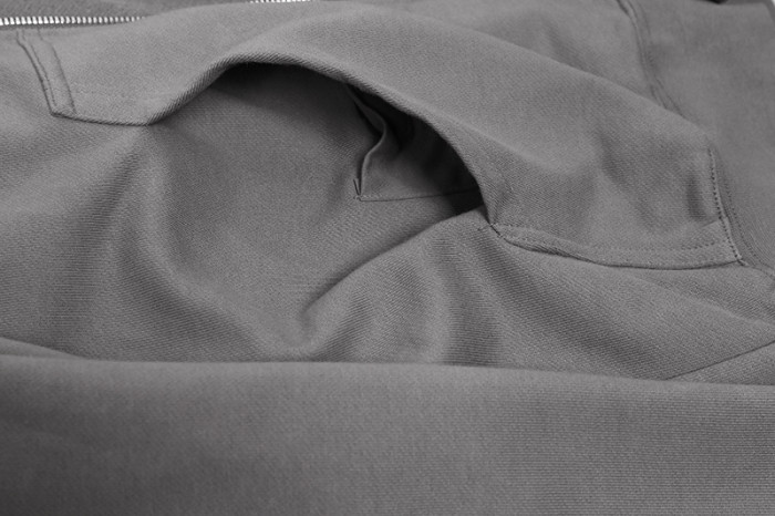 1:1 quality version Small Label Streamer Diagonal Zip Wizard Hoodie 2 colors 29214048