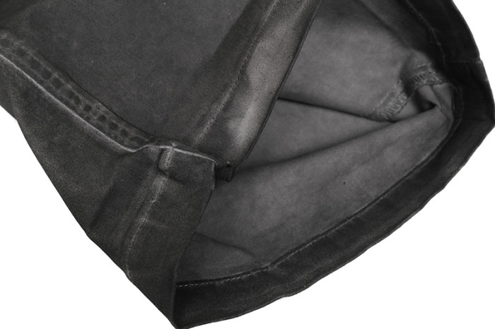 1:1 quality version Washed Gray Hand Brushed Flare Jeans 29214043