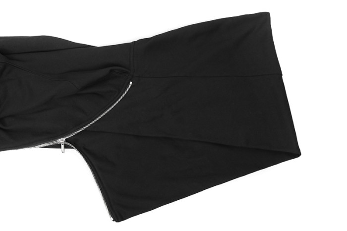 1:1 quality version Small Label Streamer Diagonal Zip Wizard Hoodie 2 colors 29214048