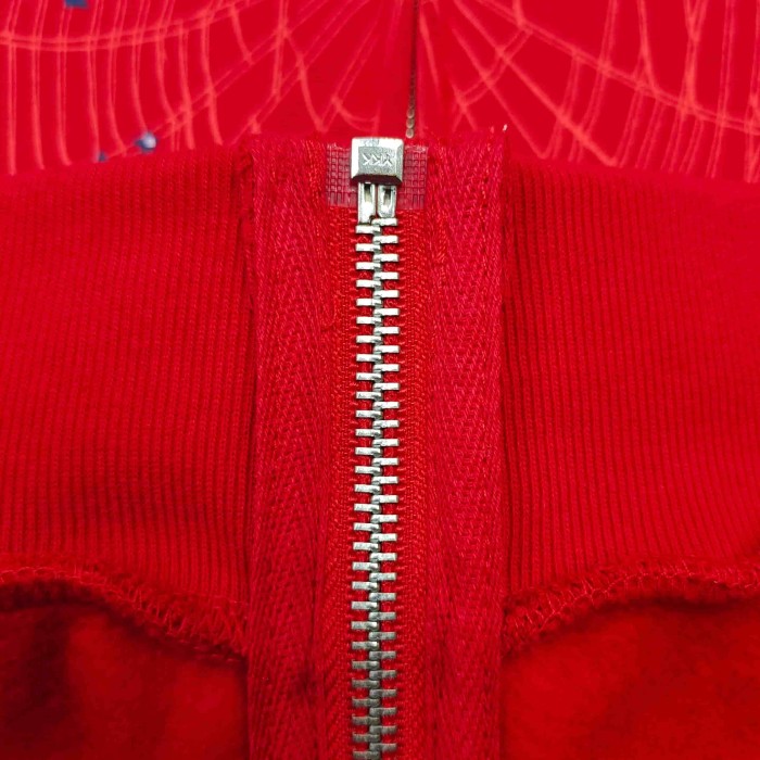 [Big & Tall for weights up to 220 lbs]1:1 quality version 555 Bright Red Zip Up Hoodie & Shorts Set 29204989