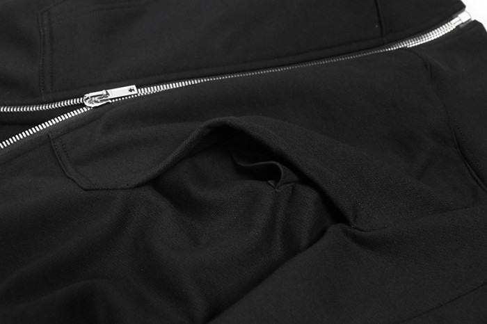1:1 quality version Classic Diagonal Zip Wizard Hoodie 2 colors 29214042