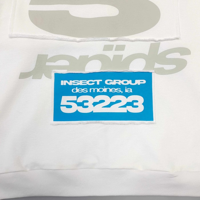 [Big & Tall for weights up to 220 lbs]1:1 quality version Big White Number 5 Print On Back Zip Up Hoodie & Shorts Set 29204991