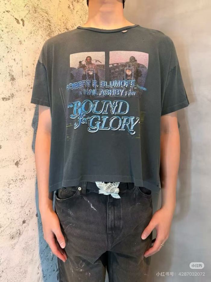 [Big & Tall for weights up to 220 lbs]1:1 quality version Road To Glory Vintage Print Washed Tee 29213968