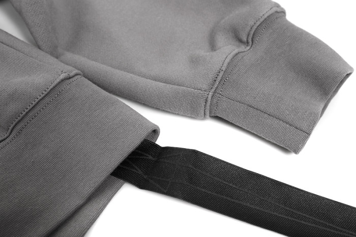 1:1 quality version Small Label Streamer Diagonal Zip Wizard Hoodie 2 colors 29214048