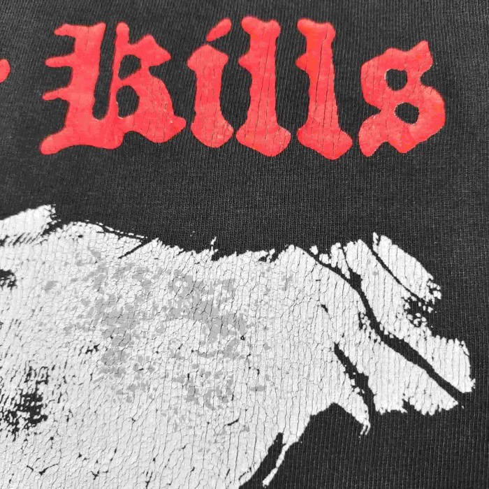 [Big & Tall for weights up to 220 lbs]1:1 quality version Skull Castle Black Print Washed Tee 29213964