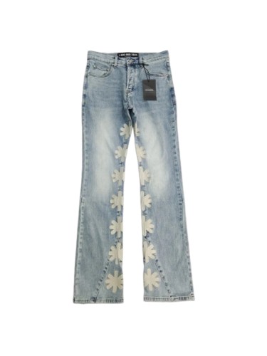 [50% Off]1:1 quality version Heavy duty embroidered logo micro jeans 10 colors
