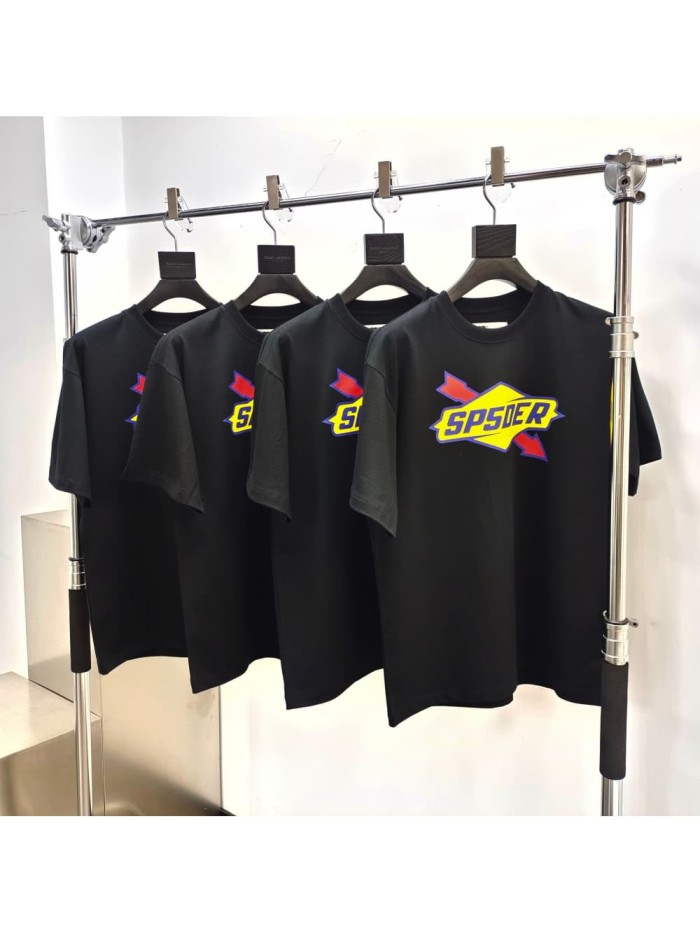 [50% Off][Big & Tall for weights up to 220 lbs]1:1 quality version 27958406 Yellow Balloon Red Arrow Print Tee 2 colors