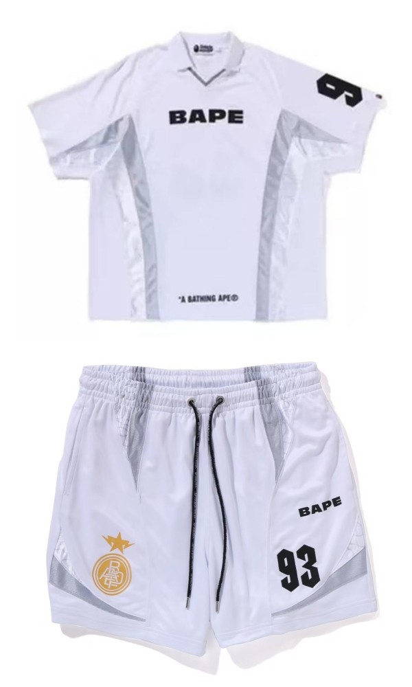 Vintage Color Block Stripe No.93 Jersey Tee & Shorts Set 3 colors 29219920