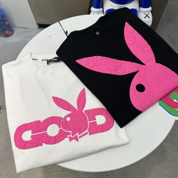 Pink Bow Bunny Foam Print Tee 2 colors 29220123