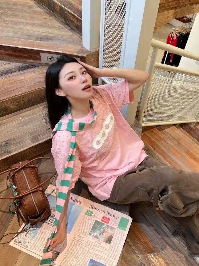 Scattered Pearl Patch Logo Tee 3 colors 29220597