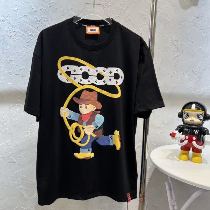 Year Of Horse Cute Foam Denim Hot Rhinestone Tee 2 colors 29220115