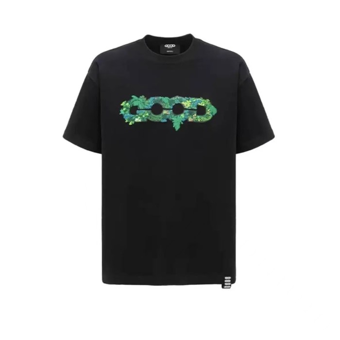 3D Green Plant Embroidery Map Tee 2 colors 29220595