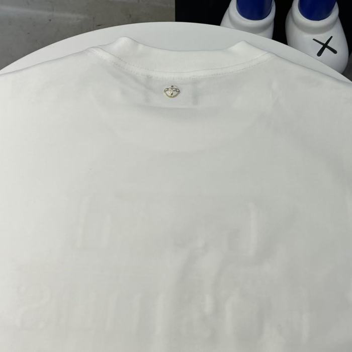 Around The World Color Rhinestone Embroidery Tee 2 colors 29220119