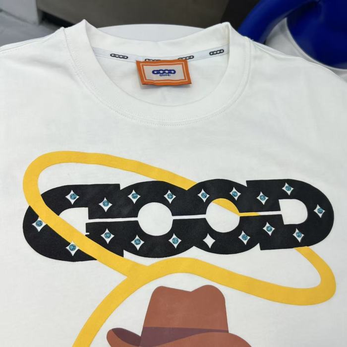 Year Of Horse Cute Foam Denim Hot Rhinestone Tee 2 colors 29220115