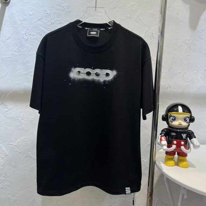 Nebula Silver Print Hot Rhinestone Luxury Tee 29220121