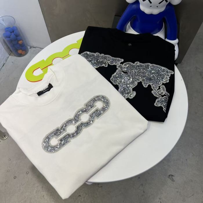 Map Sequin Embroidery Basic Logo Tee 2 colors 29220112