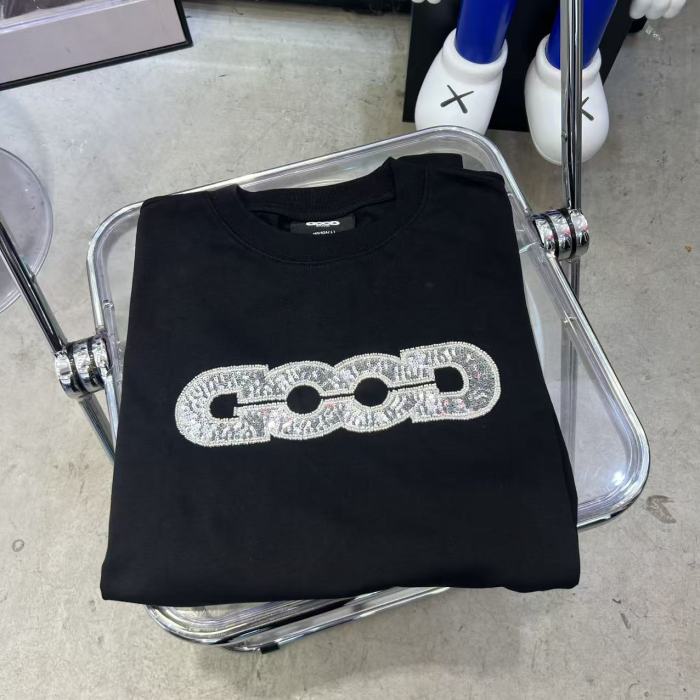 Map Sequin Embroidery Basic Logo Long Sleeve T-shirt 2 colors 29220594