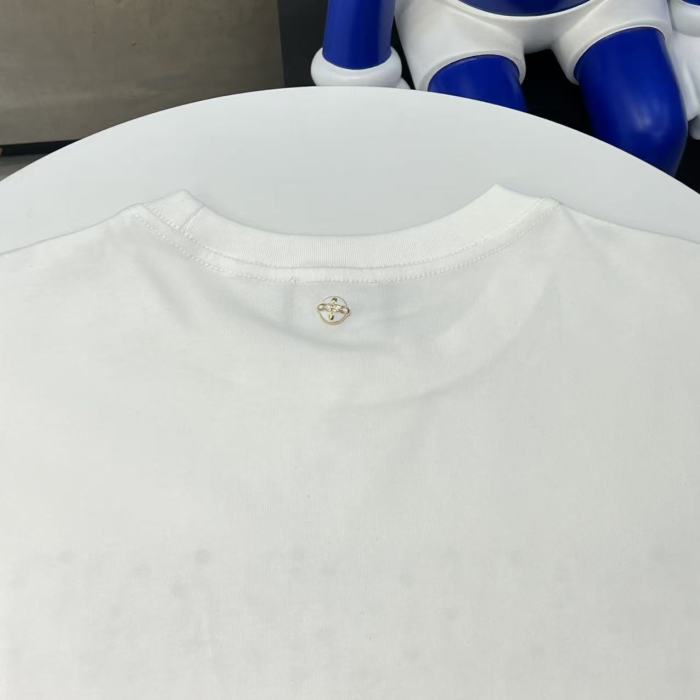 Slogan Champagne Fragment Hot Rhinestone Tee 2 colors 29220122
