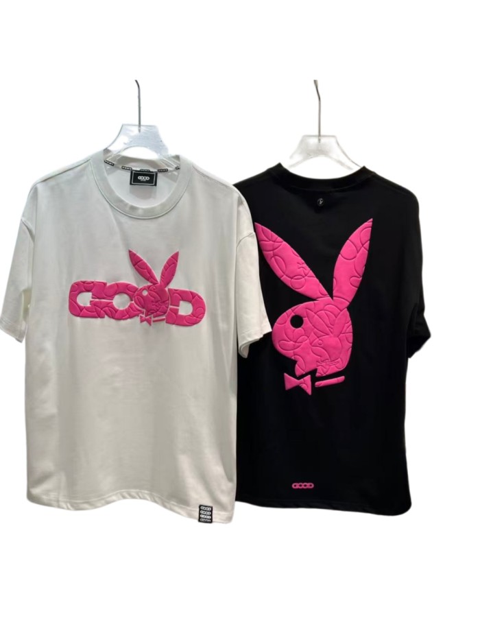 Pink Bow Bunny Foam Print Tee 2 colors 29220123