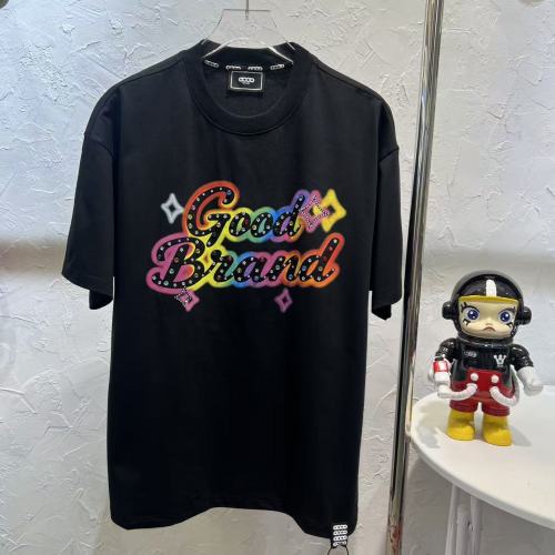 Unisex Colorful Slogan Rhinestone Luxury Fashion Premium T-shirt 2 colors 29220085