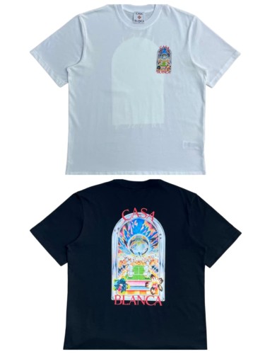 1:1 quality version Vintage Retro Colorful Arch Tennis Graphic T shirt 2 colors 29219979