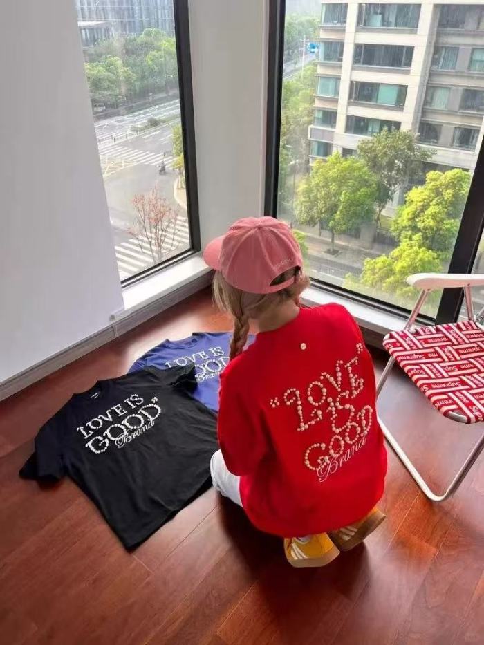 Pearl Letter LOVE Tee 3 colors 29220611