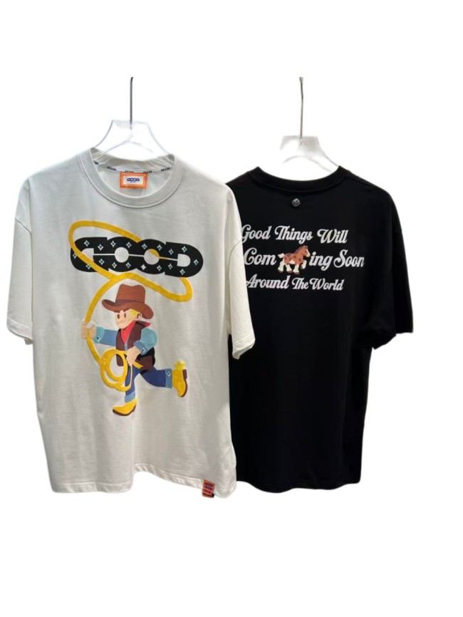 Year Of Horse Cute Foam Denim Hot Rhinestone Tee 2 colors 29220115