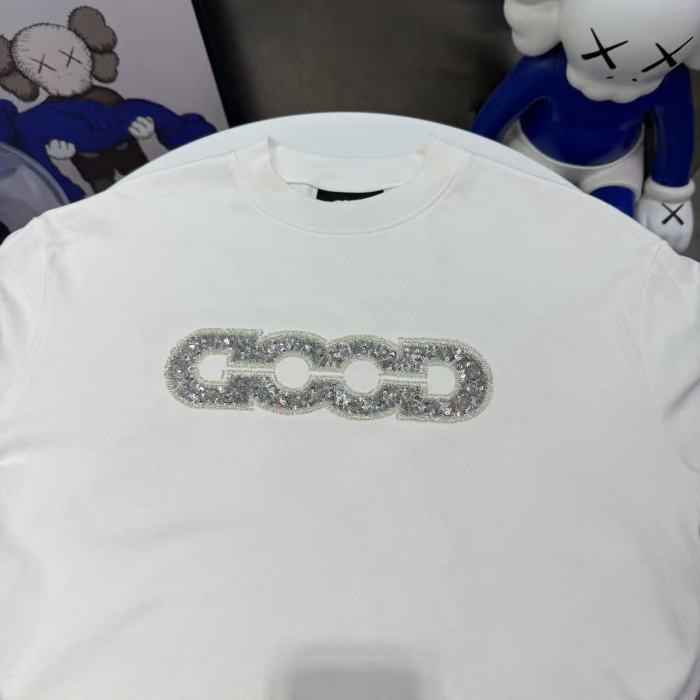 Map Sequin Embroidery Basic Logo Long Sleeve T-shirt 2 colors 29220594