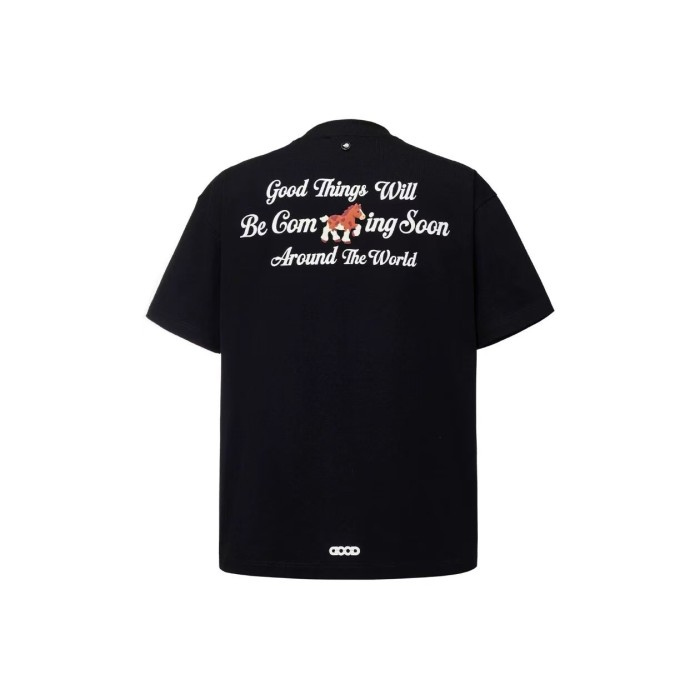 Year Of Horse Cute Foam Denim Hot Rhinestone Tee 2 colors 29220115