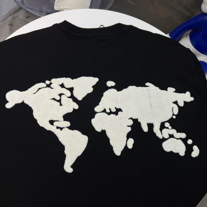 Towel Embroidery Jacquard Earth Letter Tee 2 colors 29220609