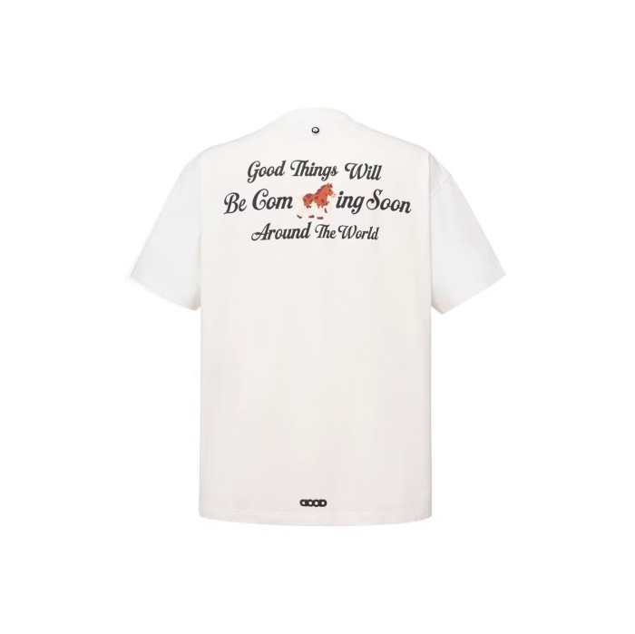 Year Of Horse Cute Foam Denim Hot Rhinestone Tee 2 colors 29220115