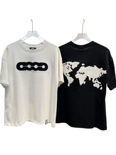 Towel Embroidery Jacquard Earth Letter Tee 2 colors 29220609